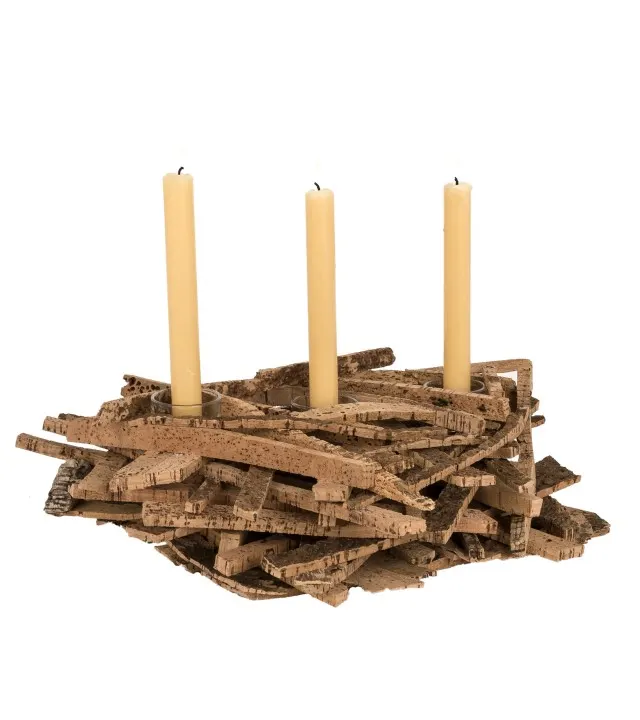Bonfire - Cortiça genuína e vidro (velas não incluídas)